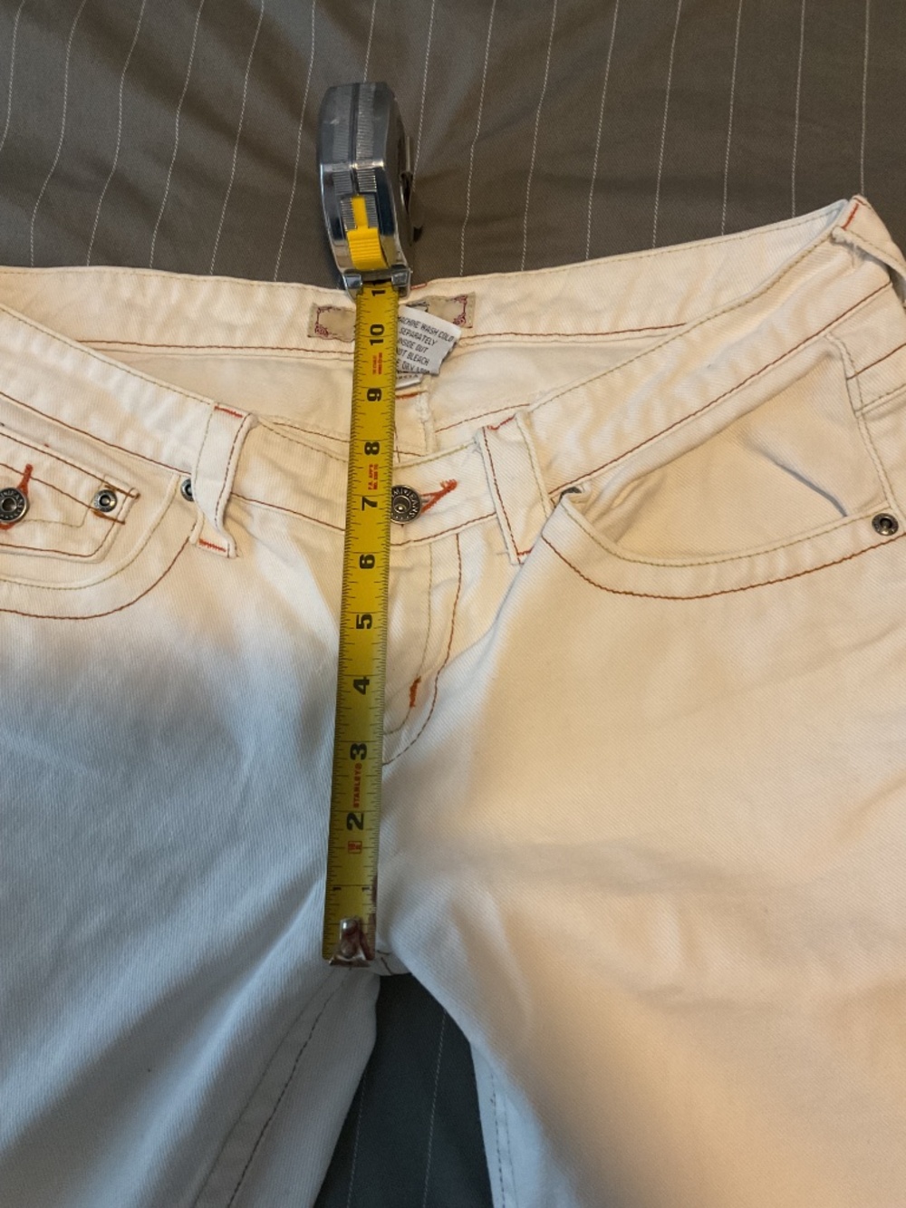 Vintage white Jean bell bottoms READ DESCRIPTION - Picture 4 of 5